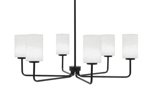 Toltec Lighting - 6206-MB-310 - Six Light Chandelier - Sandia - Matte Black