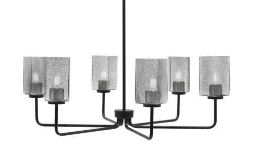 Toltec Lighting - 6206-MB-542 - Six Light Chandelier - Sandia - Matte Black