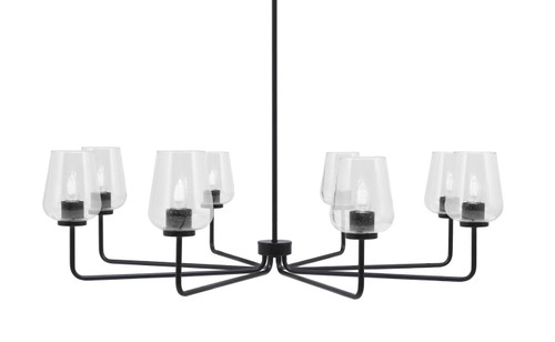 Toltec Lighting - 6208-MB-210 - Eight Light Chandelier - Sandia - Matte Black