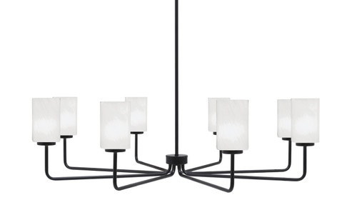 Toltec Lighting - 6208-MB-3001 - Eight Light Chandelier - Sandia - Matte Black