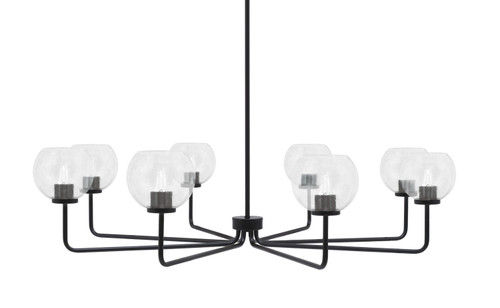 Toltec Lighting - 6208-MB-4100 - Eight Light Chandelier - Sandia - Matte Black