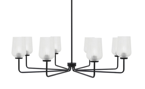 Toltec Lighting - 6208-MB-4250 - Eight Light Chandelier - Sandia - Matte Black