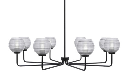 Toltec Lighting - 6208-MB-5110 - Eight Light Chandelier - Sandia - Matte Black