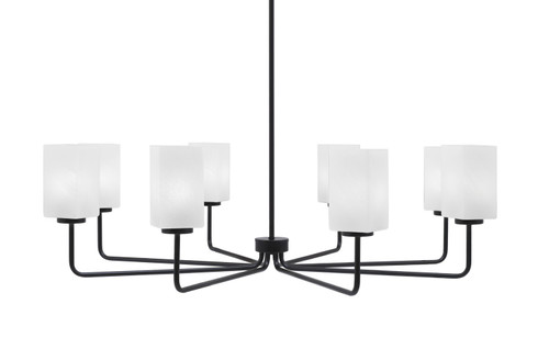 Toltec Lighting - 6208-MB-541 - Eight Light Chandelier - Sandia - Matte Black