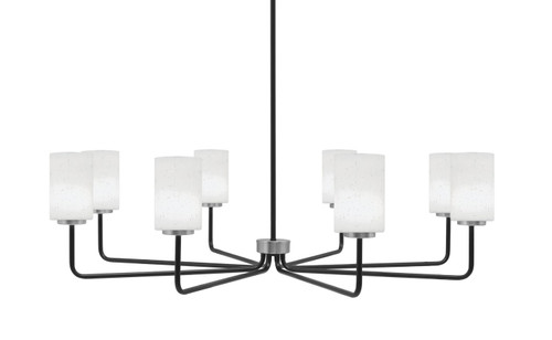 Toltec Lighting - 6208-MBGP-310 - Eight Light Chandelier - Sandia - Matte Black & Graphite