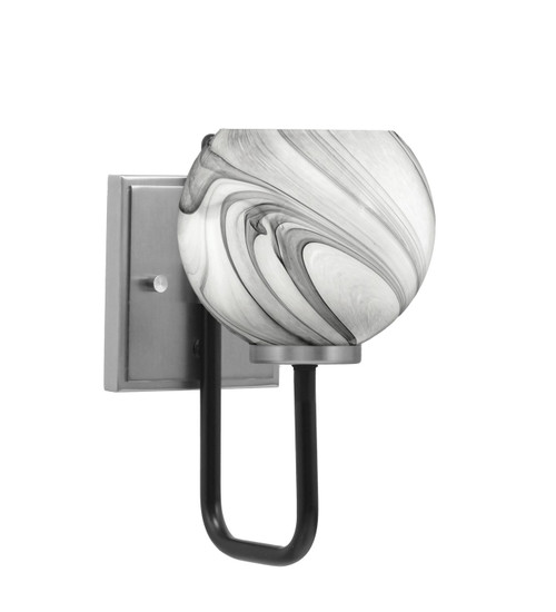 Toltec Lighting - 6221-MBGP-4109 - One Light Wall Sconce - Sandia - Matte Black & Graphite