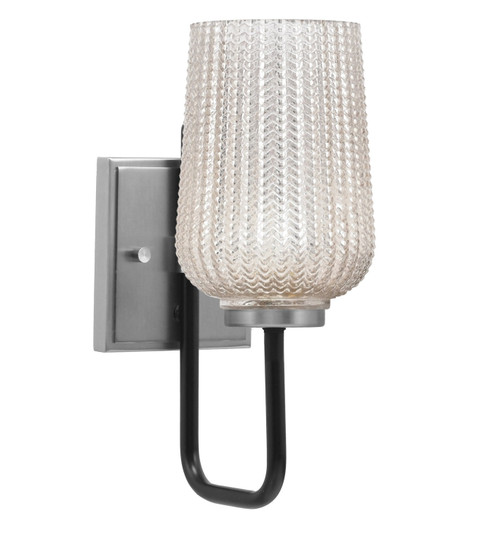 Toltec Lighting - 6221-MBGP-4253 - One Light Wall Sconce - Sandia - Matte Black & Graphite