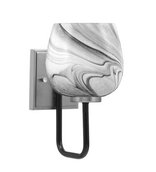 Toltec Lighting - 6221-MBGP-4819 - One Light Wall Sconce - Sandia - Matte Black & Graphite