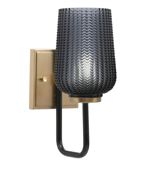 Toltec Lighting - 6221-MBNAB-4252 - One Light Wall Sconce - Sandia - Matte Black & New Age Brass