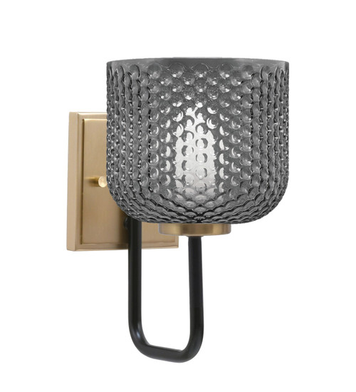 Toltec Lighting - 6221-MBNAB-4612 - One Light Wall Sconce - Sandia - Matte Black & New Age Brass