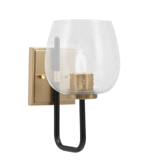 Toltec Lighting - 6221-MBNAB-4810 - One Light Wall Sconce - Sandia - Matte Black & New Age Brass