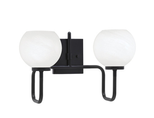 Toltec Lighting - 6222-MB-4101 - Two Light Bath Bar - Sandia - Matte Black