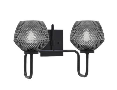 Toltec Lighting - 6222-MB-4622 - Two Light Bath Bar - Sandia - Matte Black