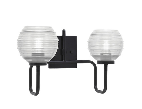 Toltec Lighting - 6222-MB-5110 - Two Light Bath Bar - Sandia - Matte Black