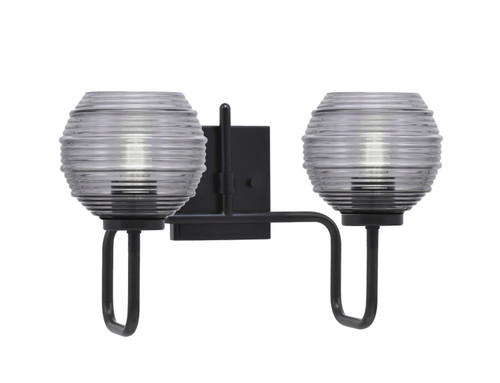 Toltec Lighting - 6222-MB-5112 - Two Light Bath Bar - Sandia - Matte Black