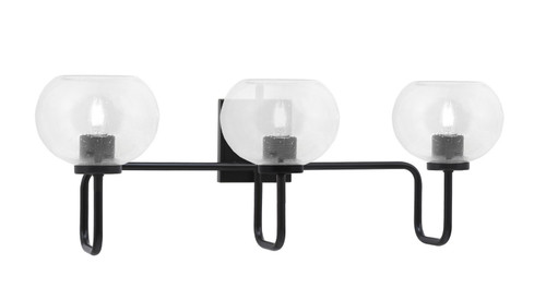 Toltec Lighting - 6223-MB-202 - Three Light Bath Bar - Sandia - Matte Black
