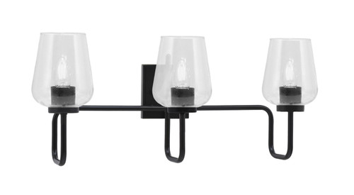 Toltec Lighting - 6223-MB-210 - Three Light Bath Bar - Sandia - Matte Black