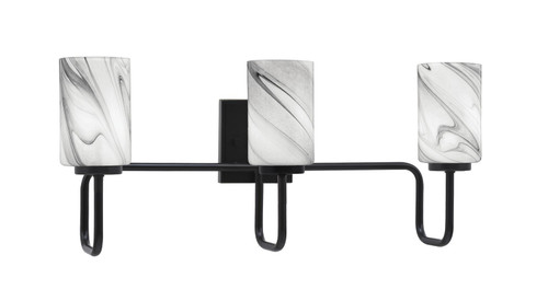 Toltec Lighting - 6223-MB-3009 - Three Light Bath Bar - Sandia - Matte Black