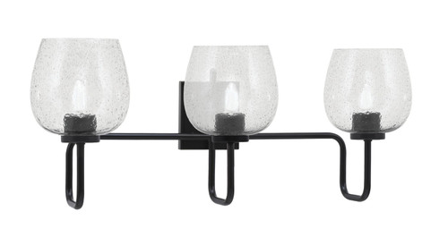 Toltec Lighting - 6223-MB-4812 - Three Light Bath Bar - Sandia - Matte Black
