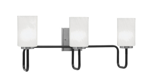 Toltec Lighting - 6223-MBGP-3001 - Three Light Bath Bar - Sandia - Matte Black & Graphite
