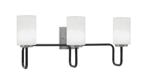 Toltec Lighting - 6223-MBGP-310 - Three Light Bath Bar - Sandia - Matte Black & Graphite