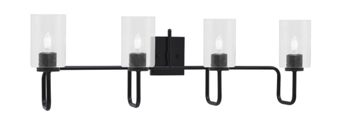 Toltec Lighting - 6224-MB-300 - Four Light Bath Bar - Sandia - Matte Black