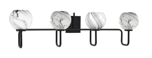 Toltec Lighting - 6224-MB-4109 - Four Light Bath Bar - Sandia - Matte Black