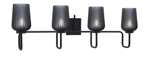 Toltec Lighting - 6224-MB-4252 - Four Light Bath Bar - Sandia - Matte Black