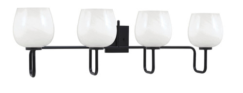 Toltec Lighting - 6224-MB-4811 - Four Light Bath Bar - Sandia - Matte Black