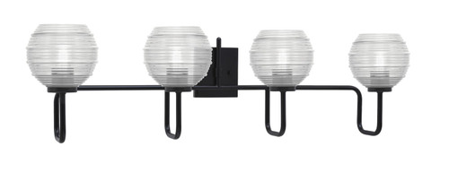 Toltec Lighting - 6224-MB-5110 - Four Light Bath Bar - Sandia - Matte Black