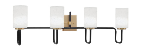 Toltec Lighting - 6224-MBNAB-310 - Four Light Bath Bar - Sandia - Matte Black & New Age Brass