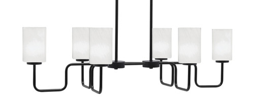 Toltec Lighting - 6236-MB-3001 - Six Light Bar - Sandia - Matte Black