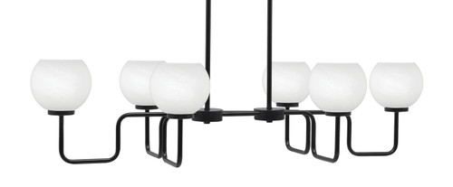 Toltec Lighting - 6236-MB-4101 - Six Light Bar - Sandia - Matte Black