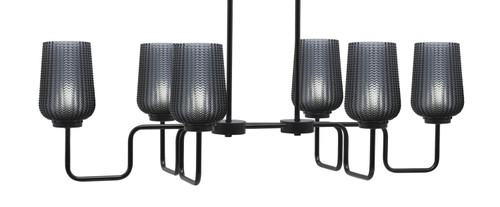 Toltec Lighting - 6236-MB-4252 - Six Light Bar - Sandia - Matte Black