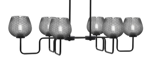 Toltec Lighting - 6236-MB-4602 - Six Light Bar - Sandia - Matte Black
