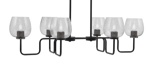 Toltec Lighting - 6236-MB-4812 - Six Light Bar - Sandia - Matte Black