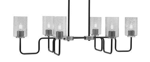 Toltec Lighting - 6236-MBGP-3002 - Six Light Bar - Sandia - Matte Black & Graphite