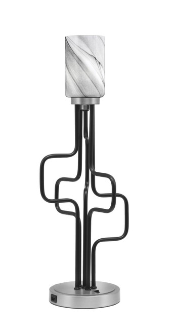 Toltec Lighting - 62-MBGP-3009 - One Light Accent Lamp - Sandia - Matte Black & Graphite