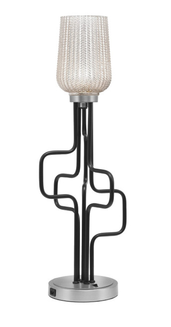 Toltec Lighting - 62-MBGP-4253 - One Light Accent Lamp - Sandia - Matte Black & Graphite