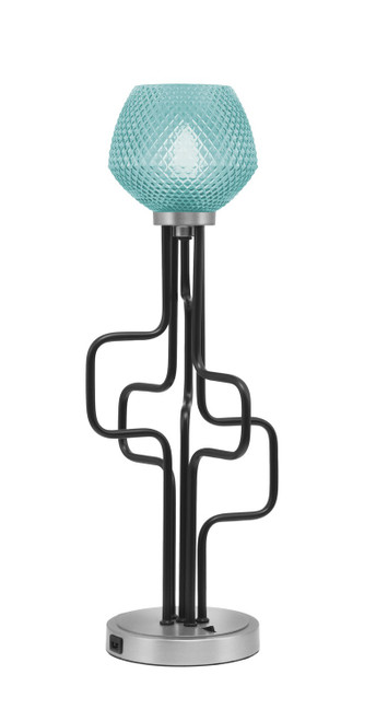Toltec Lighting - 62-MBGP-4625 - One Light Accent Lamp - Sandia - Matte Black & Graphite