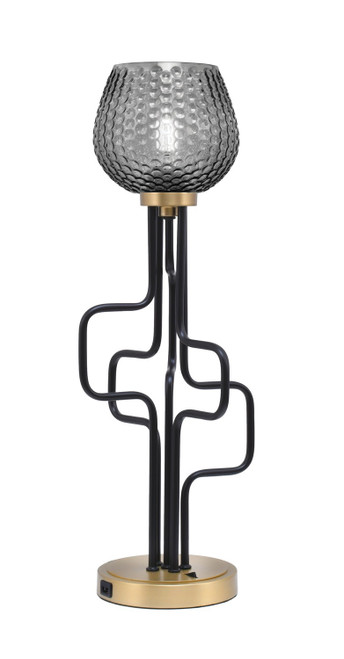 Toltec Lighting - 62-MBNAB-4602 - One Light Accent Lamp - Sandia - Matte Black & New Age Brass