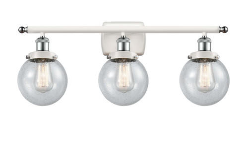 Innovations - 916-3W-WPC-G204-6 - Three Light Bath Vanity - Ballston Urban - White Polished Chrome