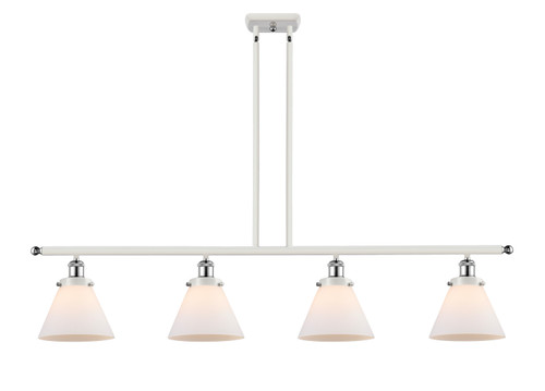 Innovations - 916-4I-WPC-G41-LED - LED Island Pendant - Ballston Urban - White Polished Chrome