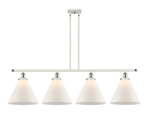 Innovations - 916-4I-WPC-G41-L-LED - LED Island Pendant - Ballston Urban - White Polished Chrome