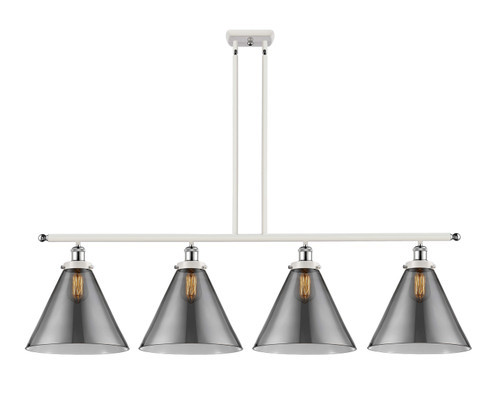 Innovations - 916-4I-WPC-G43-L - Four Light Island Pendant - Ballston Urban - White Polished Chrome