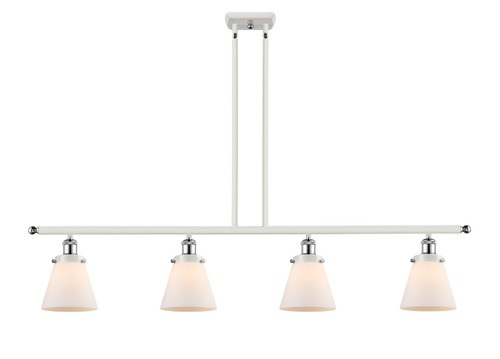 Innovations - 916-4I-WPC-G61-LED - LED Island Pendant - Ballston Urban - White Polished Chrome
