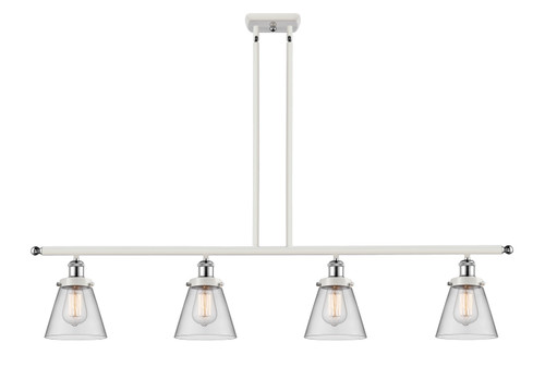 Innovations - 916-4I-WPC-G62-LED - LED Island Pendant - Ballston Urban - White Polished Chrome