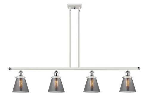 Innovations - 916-4I-WPC-G63-LED - LED Island Pendant - Ballston Urban - White Polished Chrome