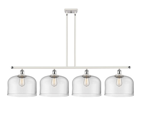 Innovations - 916-4I-WPC-G72-L - Four Light Island Pendant - Ballston Urban - White Polished Chrome