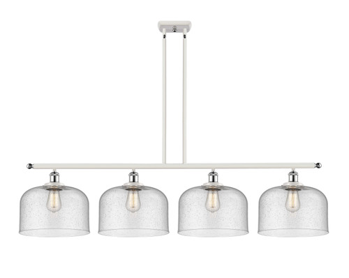 Innovations - 916-4I-WPC-G74-L-LED - LED Island Pendant - Ballston Urban - White Polished Chrome